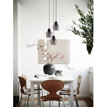 Champan Glass & Iron 3 Light Pendant